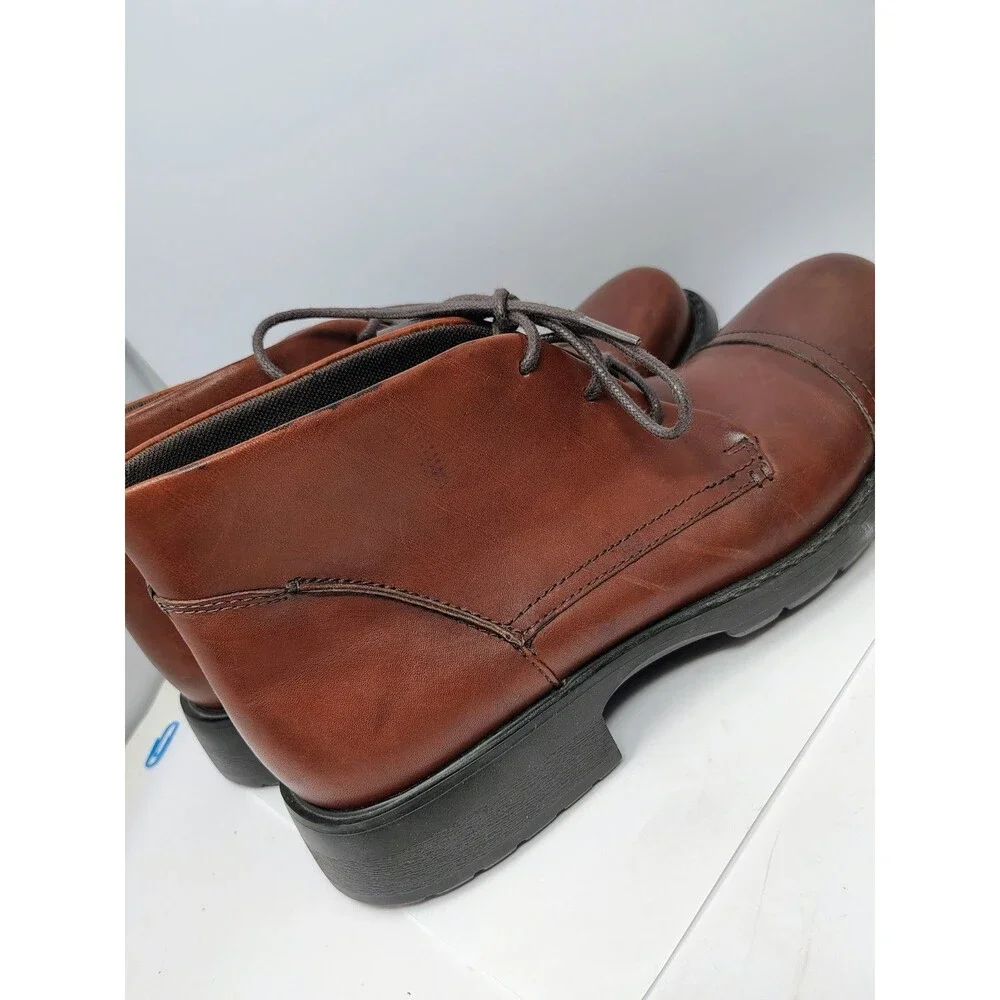 CLARKS XTR Lite Chukka Boots Brown Leather Lace Up Shoes Men’s Sz 9.5